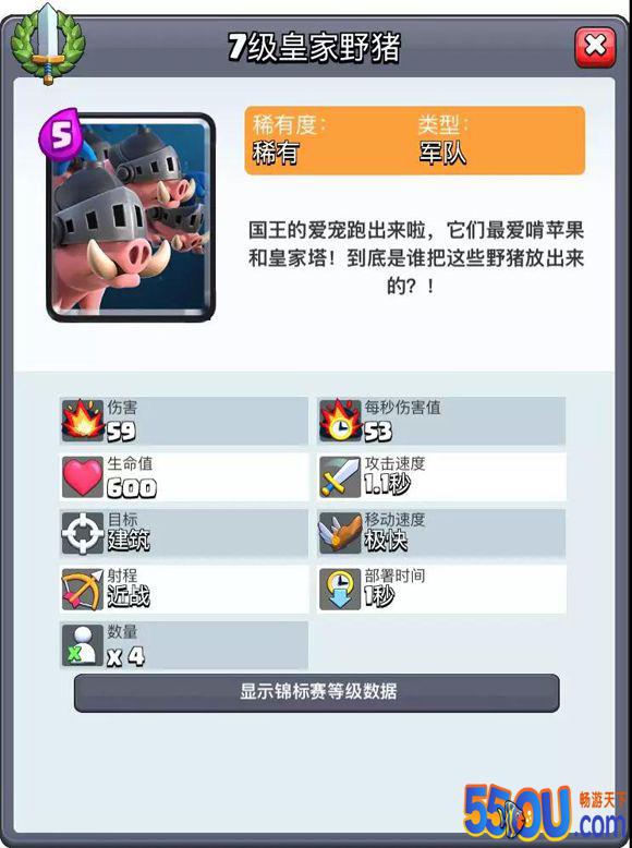 《皇室战争》3套胜率逆天的皇家野猪卡组