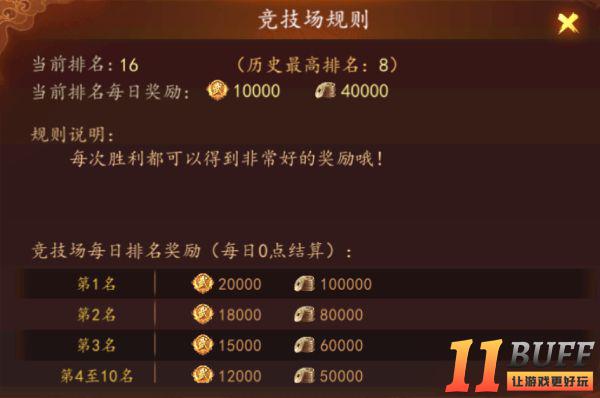 《百世文华录》萌新攻略之竞技场篇